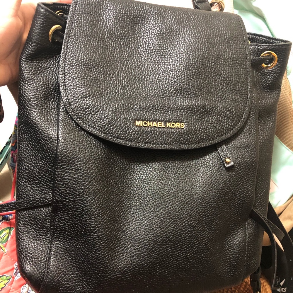Black Michael Kors backpack